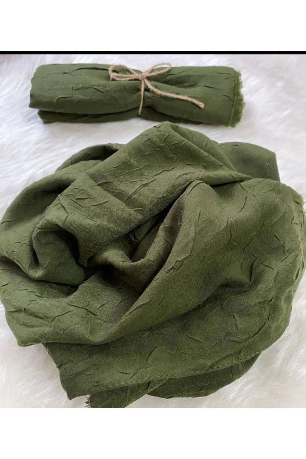 شال بامبوی زنانه سبز